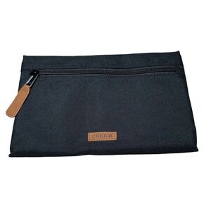 CABAIA Black Pouch Organizer Bag Small Travel Pouch with Zipper